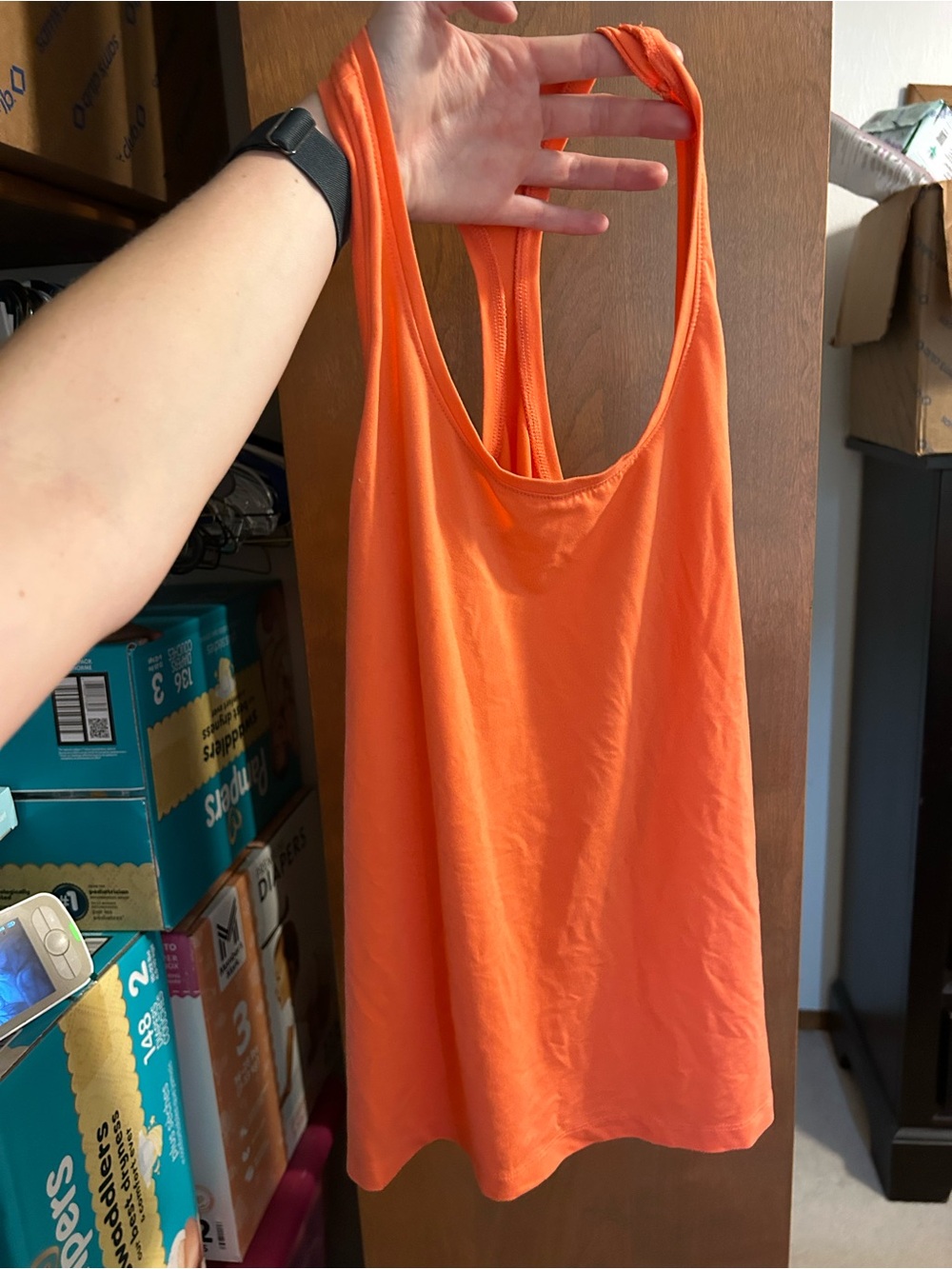 all in motion Orange Racerback Tank Top